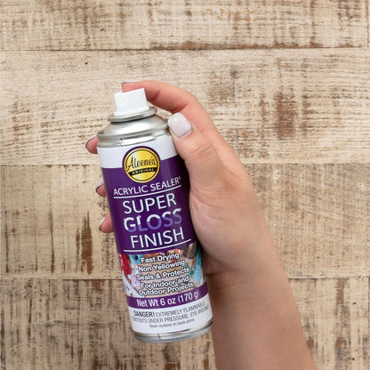 Aleene's 26412 Spray Gloss Finish, 6 Oz Acrylic Sealer, Original Version, Clear - Gloss