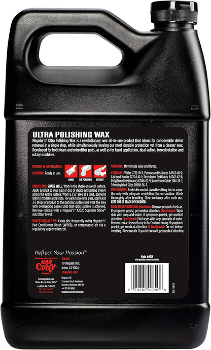 Meguiar's D15601 Synthetic X-Press Spray Wax for Car Detailing, Creates a Deep Shiny Look, Can Be Applied to Wet or Dried Paint and In Direct Sunlight, Moisture Rolls Off Waxed Paint, 1 Gallon
