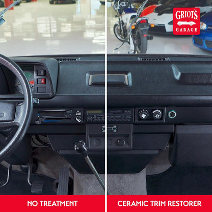 Griot's Garage Ceramic Trim Restorer for Car Detailing, Ceramic-Infused Coating for Exterior and Interior Plastics, Vinyl, and More, 10944, 16oz