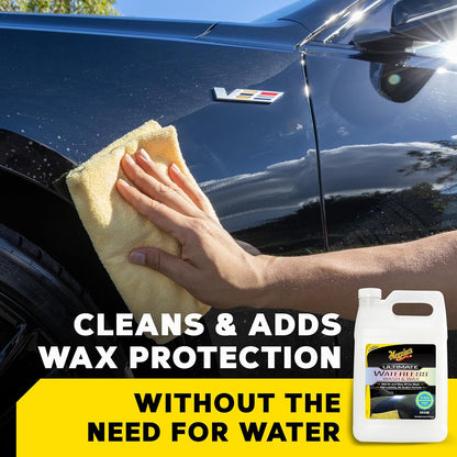 Meguiar's Ultimate Waterless Wash & Wax, Scratch-Free Waterless Car Cleaning Spray That Makes Detailing Quick and Easy, 2-in-1 Cleaner and Protection to Help Your Ride Shine, 26 Oz