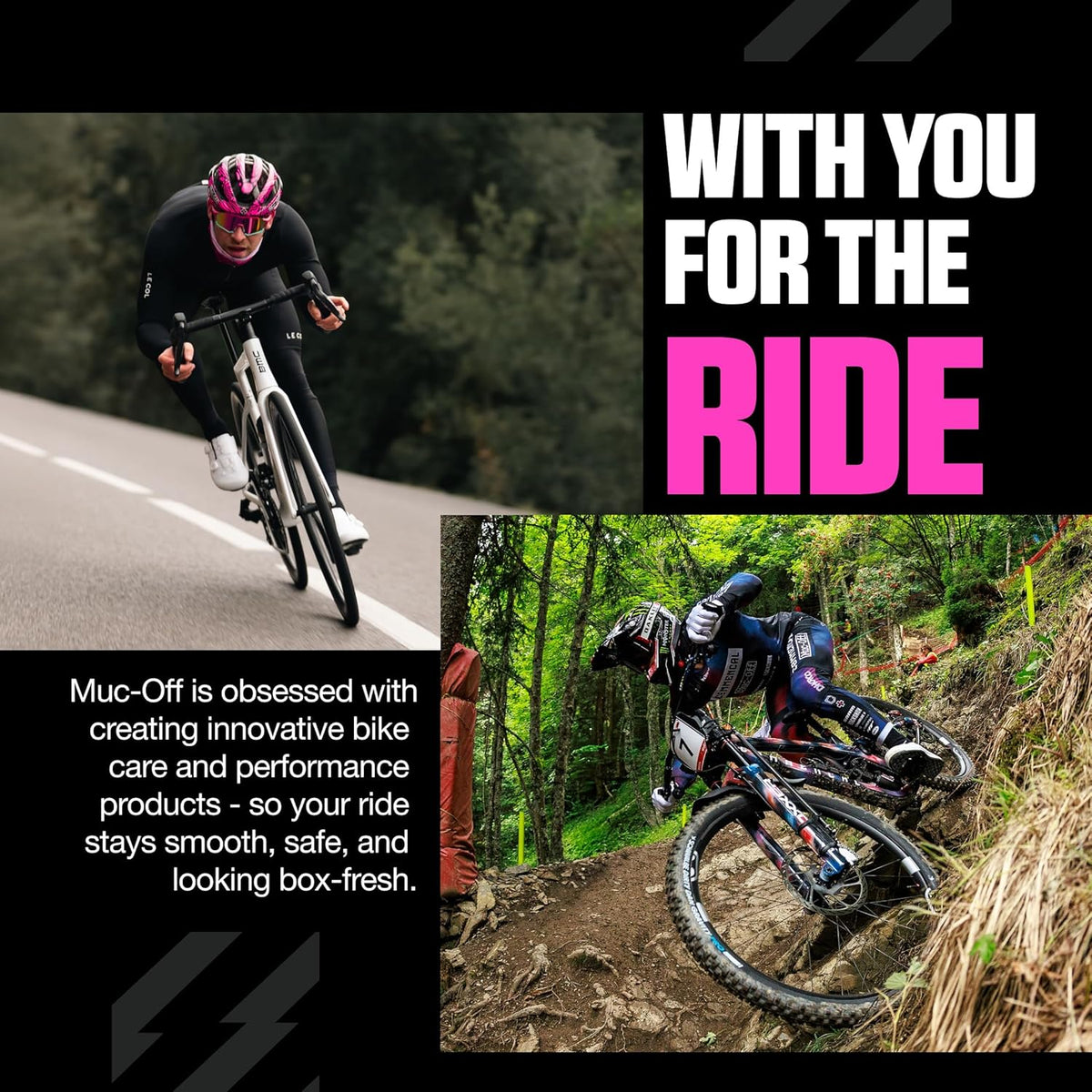 Muc-Off High Performance Waterless Bike Wash 750ml (Pack of 1) | Spray & Wipe Bike Cleaner | No Water Needed | Safe on Carbon Fibre | Cleans & Polishes with a Streak-Free Finish