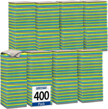 FIXSMITH Microfiber Cleaning Cloth - Pack of 50, Microfiber Towels for Cars 16 x 12 in, Highly Absorbent Cleaning Rags, Lint-Free, Streak-Free Cleaning Cloths for Car Kitchen Home Office