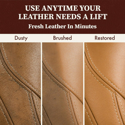 Lexol All Leather Cleaner, Naturally Derived Leather Care Cleaner with Aloe Vera, Great for Car Interiors, Boots, Furniture, Bags, Jackets and More, 16.9 fl oz