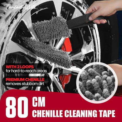 Fantasticlean 7PCS Car Wheel Brush Kit, Tire Brush for Car Owners & Auto Detailers, Soft-bristled Rim Brush, Flat Wheel Brush, Double-Ended Detailing Brush and Pads for Home Shop, Cars Trucks RVs