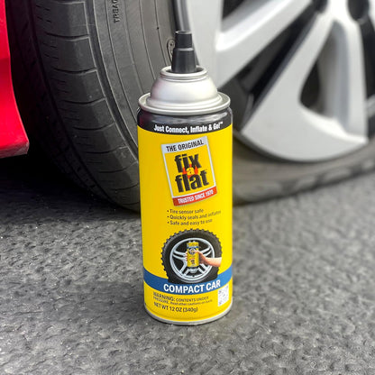 Fix-A-Flat S60420 Aerosol Emergency Flat Tire Repair and Inflator, for Standard Tires, Eco-Friendly Formula, Universal Fit for All Cars, 16 oz. (Pack of 1)