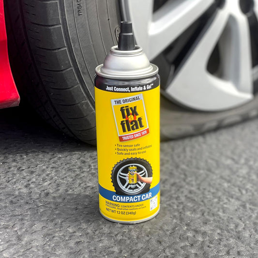 Fix-A-Flat S60420 Aerosol Emergency Flat Tire Repair and Inflator, for Standard Tires, Eco-Friendly Formula, Universal Fit for All Cars, 16 oz. (Pack of 1)