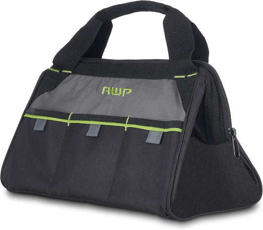 AWP Tool Bags, Premium Tool Bag, Black, Durable Tool Tote, for Professionals and Contractors