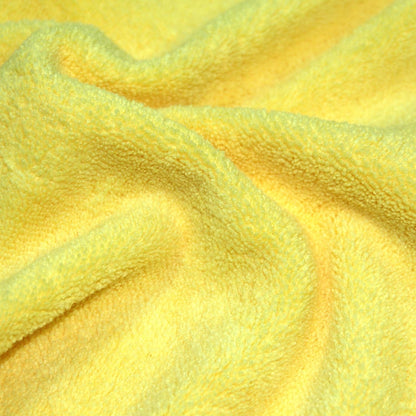 POLYTE Microfiber Cleaning Towel Ultrasonic Cut Edgeless (16x16, 24 Pack, Premium, Blue,Gray,Yellow)