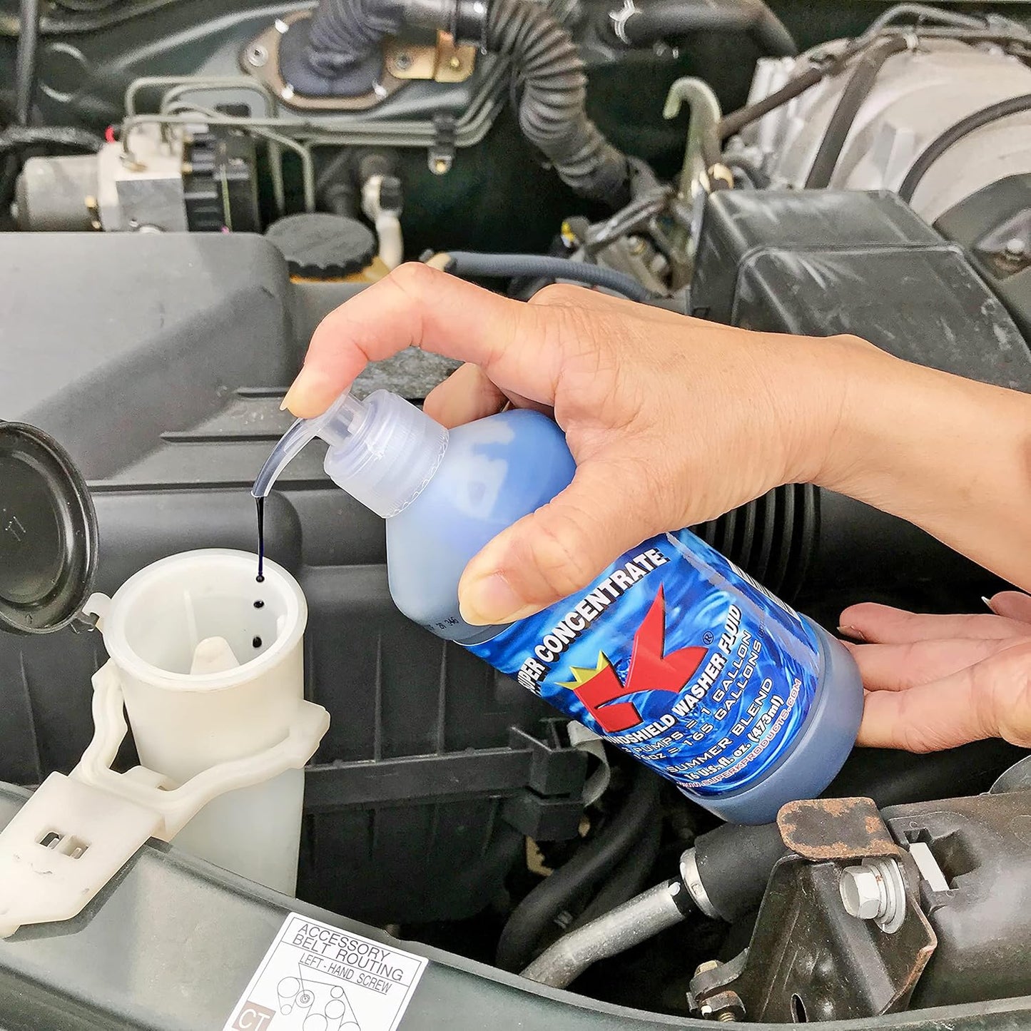 Super K Concentrate Windshield Washer Fluid - Makes 165 Gallons - 16 fl. oz.