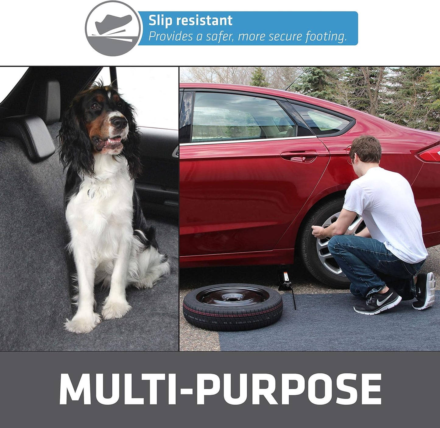 Drymate Cargo Liner Mat (60” x 72”), Dog Seat Cover, Trunk Liner, Absorbent, Waterproof, Machine Washable, Protects Vehicle Interior, for SUVs, Trucks, Vans, Cars (Made in The USA)