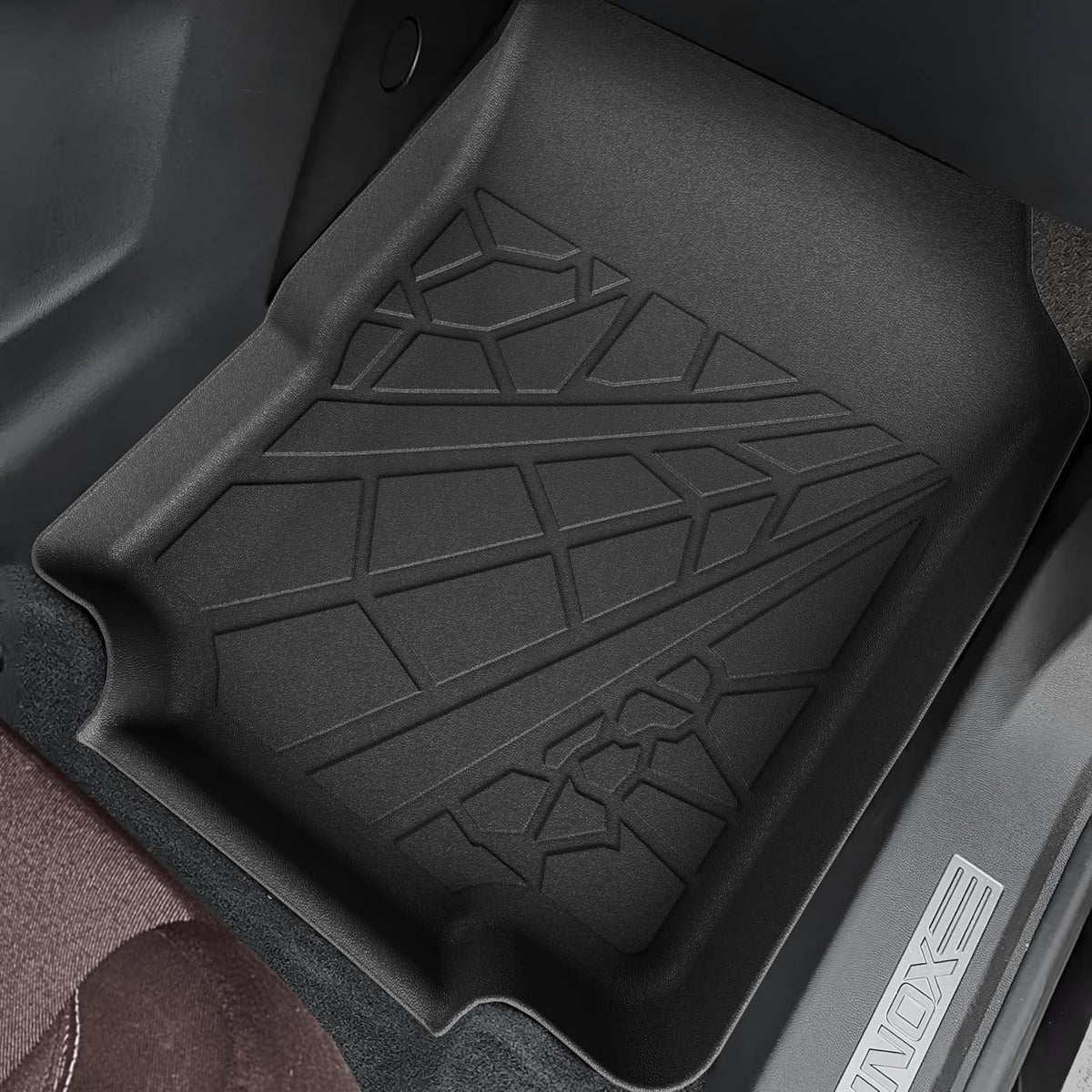 KARPAL Floor Mats for 2007-2013 Chevy Silverado & GMC Sierra 1500 Crew Cab / 2007-2014 2500/3500 HD(Footwell Coverage), All-Weather TPE Custom Fit Floor Liners Car Accessories