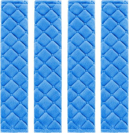 Tatuo 4 Pack Seat Belt Cover Extra Long Seat Belt Pads for Car Soft Comfort Shoulder Strap Covers Harness Pads Helps Protect Your Neck and Shoulder(10.6 Inch,Black)