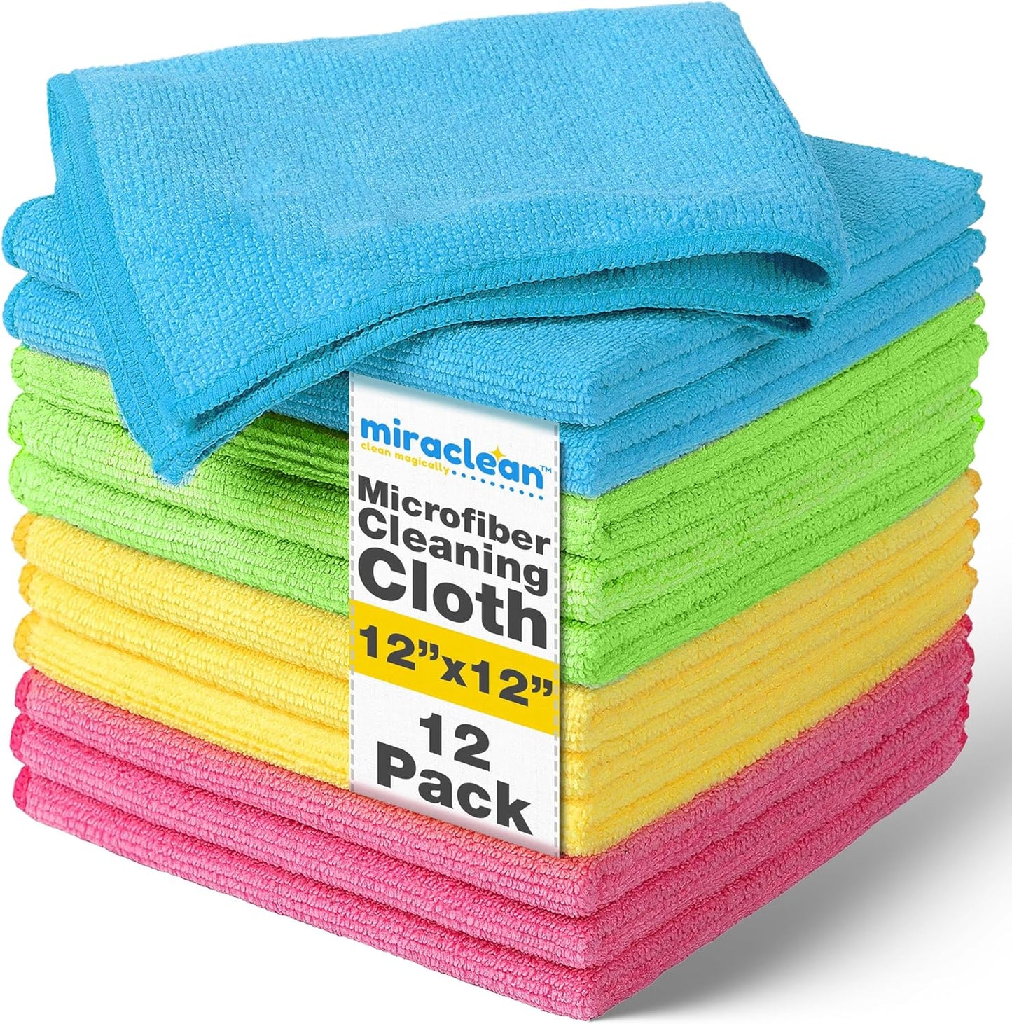 Microfiber Towels for Cars - 15.7" x 15.7" inches, Highly Absorbent Professional Grade Drying Towel Set for Superior Cleaning and Drying Performance - Car Drying & Kitchen Towel - Pack of 3