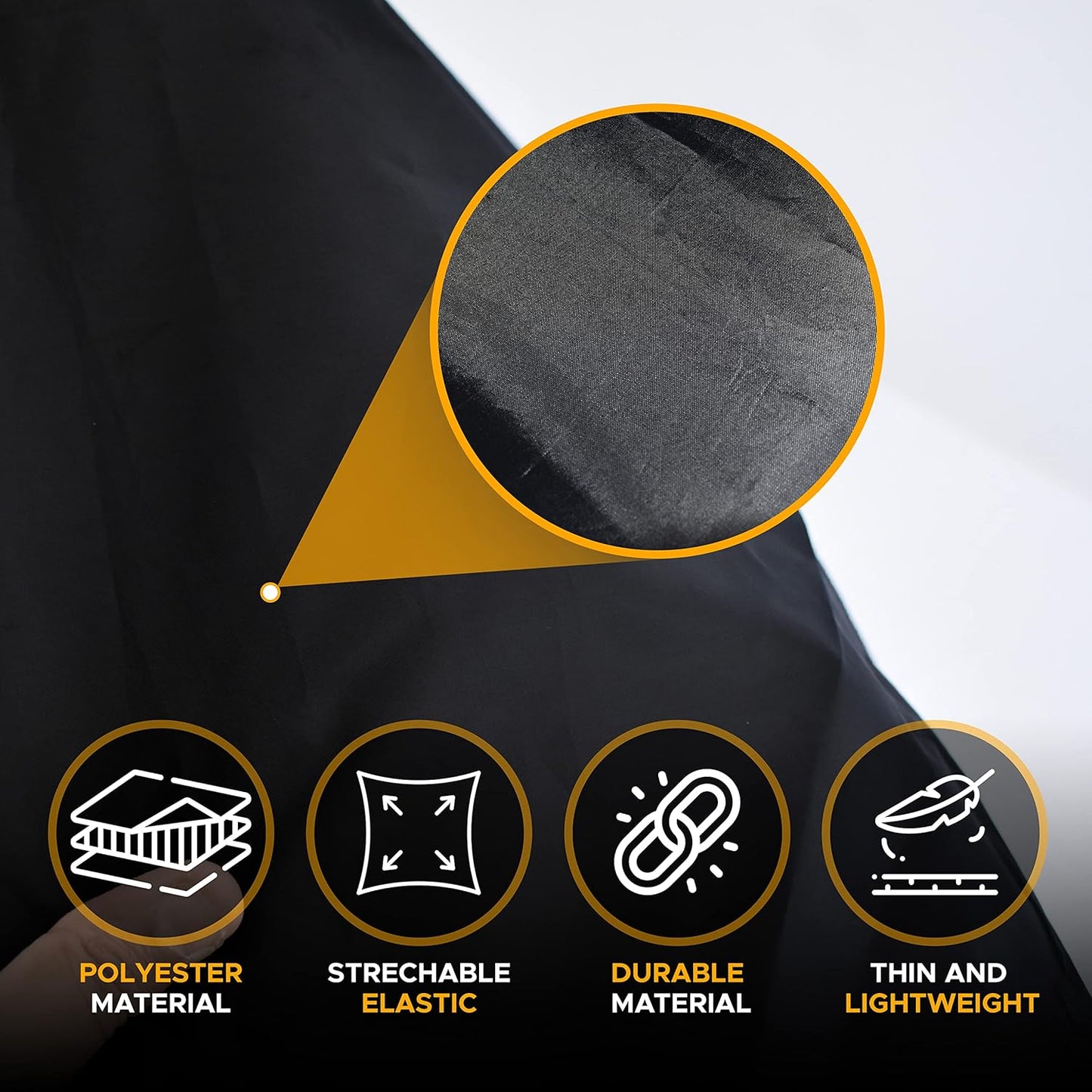 EcoNour Windshield Cover for Ice and Snow - Universal Fit for Car, SUV, Truck, Heavy Duty 600D Oxford Fabric Frost Protector for Ice & Sleet, Includes Anti-Theft Straps, Medium (69"x42")