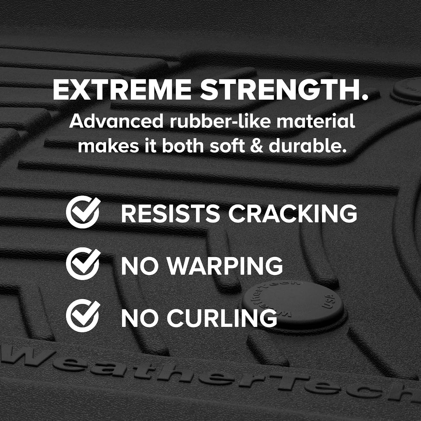 WeatherTech FloorLiner HP Custom Fit Floor Mats for Acura MDX 1st Row (4416691IM), Black
