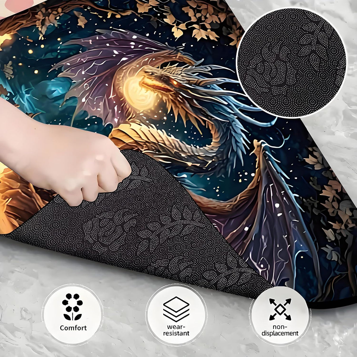 Universal Car Trunk Mat 29" x 39",Purple Colorful Flowers All Weather Trunk Protection Cargo Liner, Durable Cargo Mat Rear Trunk Liner,Stylish Vehicle Interior Accessories Suitable for Most Car Models