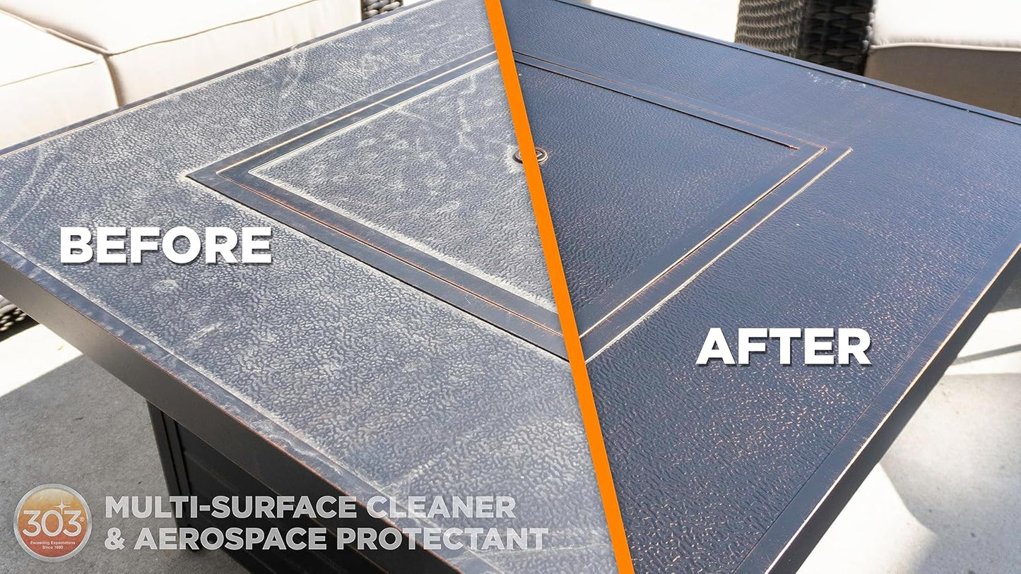 303 Products Aerospace Protectant Spray, UV Protection for Outdoor Surfaces – Protects Vinyl, Plastic & Rubber, Repels Dust & Dirt, Matte Finish, 10 oz