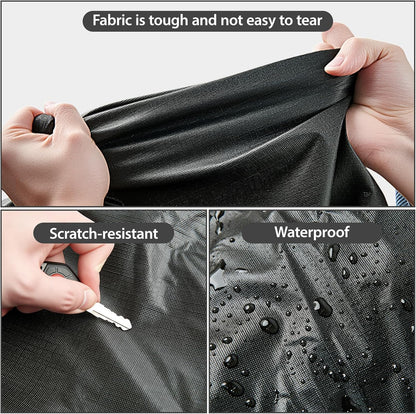6 Layers Car Cover Waterproof All Weather Car Cover Waterproof All Weather, Outdoor Full Exterior Cover Rain Sun UV Snowproof Protection with Zipper Cotton for SUV (185-190inch)