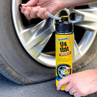 Fix-A-Flat S60420 Aerosol Emergency Flat Tire Repair and Inflator, for Standard Tires, Eco-Friendly Formula, Universal Fit for All Cars, 16 oz. (Pack of 1)