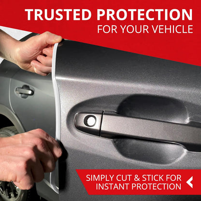 All-Fit Automotive Car Door Edge Protector – Universal DIY Edge Trim to Prevent Scratches & Dings – Flexible Adhesive Molding Trim for Cars, Trucks & SUVs (10 Ft - Black)