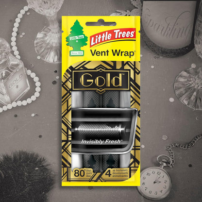 LITTLE TREES Car Air Freshener | Vent Wrap Provides Long Lasting Scent, Invisibly Fresh | New Car Scent, 16 Air Fresheners