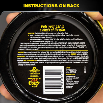 Meguiar’s Gold Class Carnauba Plus Premium Paste Wax, Car Wax Paste For Diy Drivers & Detailers, Car Wax With Carnauba + Polymer Protection For Deep Gloss, Clear Coats On Cars, Trucks & Suvs -11 Oz