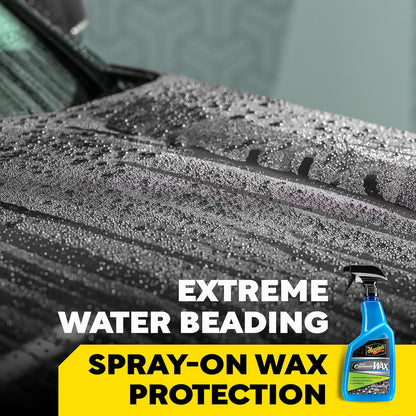 Meguiar's Hybrid Ceramic Wax, Easy-to-Use Spray Wax for Car Detailing with the Superior Protective Power of Advanced SiO2 Hybrid Barrier Technology, 26 Oz Spray Bottle