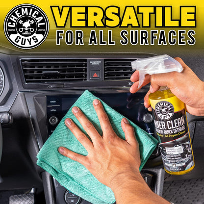 Chemical Guys InnerClean Interior Quick Detailer Cleaner and Protectant for Dashboards Door Panels Seats Trim and Surfaces Non Greasy Interior Car Cleaning Spray and Interior Detailer Spray 16 oz