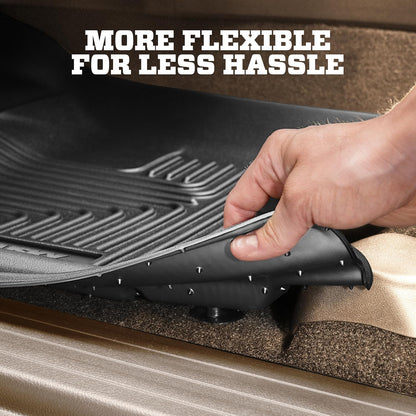Husky Liners Weatherbeater Floor Mats | Fits 2005-2015 Toyota Tacoma, Double & Access CAB ONLY; 2005-2014 Tacoma Standard CAB | Front Row, 2-pc Black - 13941