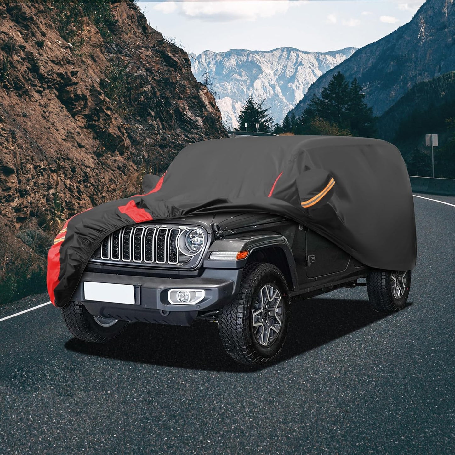 Car Cover Outdoor Automobiles Waterproof All Weater Truck Cover for Chevy Silverado, GMC Sierra, Ford F150/F 150 Heavy Duty Outdoor Pickup Cover Snow Uv Sun Protection