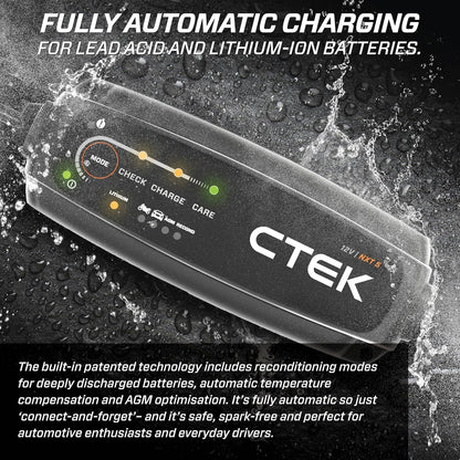 CTEK - 40-206 MXS 5.0 Fully Automatic 4.3 amp Battery Charger and Maintainer 12V
