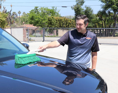 California Car Duster Detailing Combo with Plastic Handle and Green Mop 62455