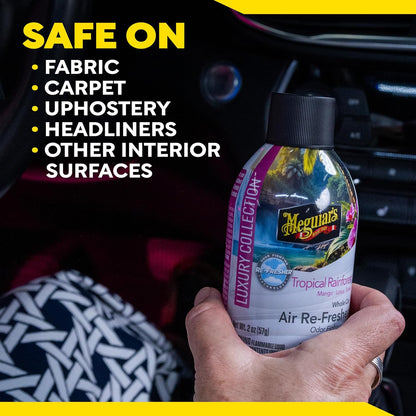 Meguiar’s Whole Car Air Refresher Odor Eliminator, Summer Breeze, 2 Oz— Car Air Freshener For Commuters, Detailers; Mist Refreshes Cabin For Sedan, Suv, Truck, Van