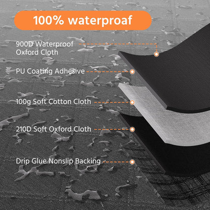 Simple Trending SUV Cargo Liner for Dogs, Waterproof Dog Car Seat Cover Mat for SUVs Sedans Vans, Universal Fit Pet Trunk Cover with Non-Slip Bumper Flap Protector, Black