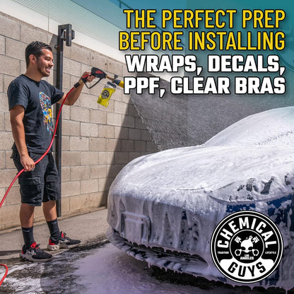 Chemical Guys CWS80364 Clean Slate Deep Surface Cleaning Car Wash Soap (Removes Old Car Waxes, Glazes & Sealants for Superior Surface Prep), 64 fl oz (Half Gallon), Citrus Scent