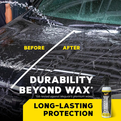 Meguiar's Ultimate Ceramic Coating - Ultra-Durable Cutting-Edge Ceramic Protection with Excellent Water Beading While also increasing gloss, Slickness, and Concealing Minor Paint Defects - 8oz Spray