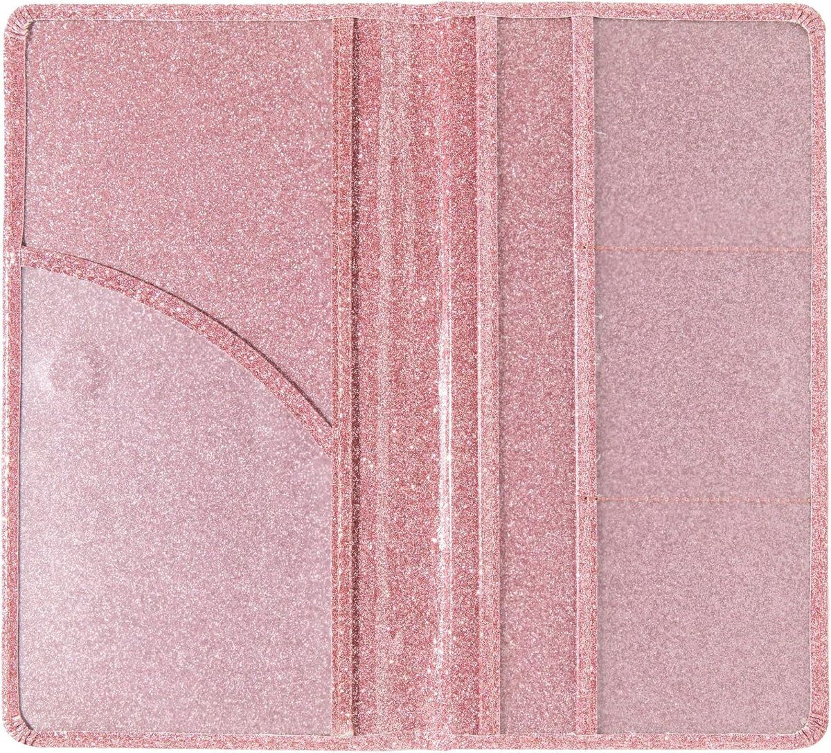 Car Registration and Insurance Holder Registration and Insurance Card Holder Car Essentials for Women Car Insurance and Registration Card Holder Men Pink Car Essentials (Bling Pink)