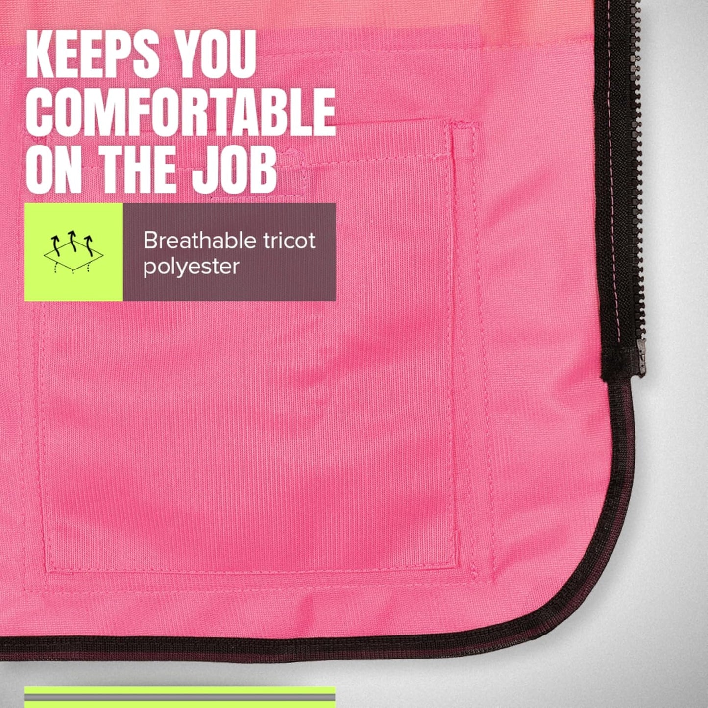 Pioneer Safety Vest for Women With Pockets - Hi-Vis Reflective Tape - For Construction