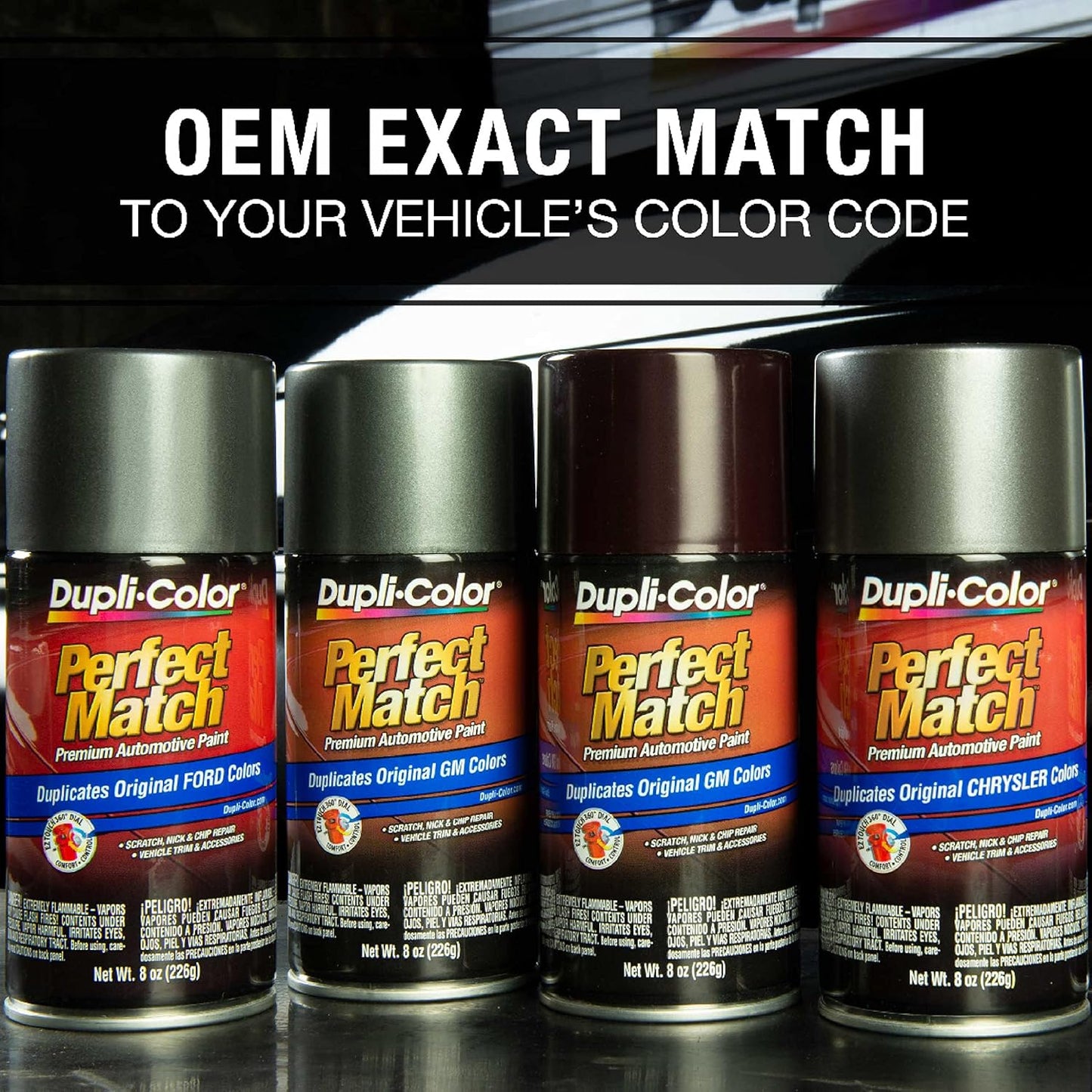 Dupli-Color EBCL01257 Clear Perfect Match Automotive Top Coat - 8 oz. Aerosol - Colors D