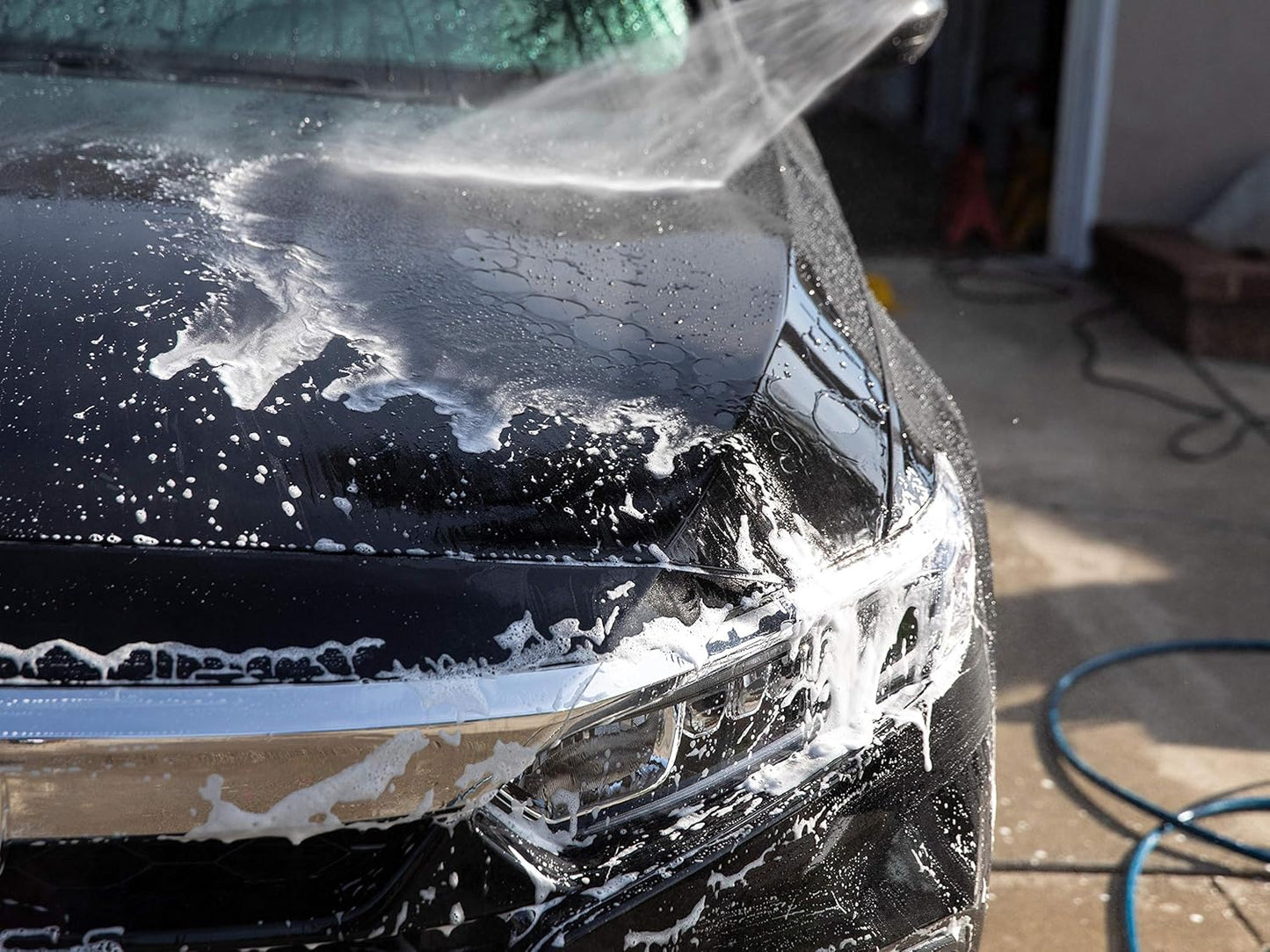 Meguiar's Shampoo Plus, Lubricating Car Wash Soap Lifts Dirt and Grime Off Car Surfaces, Cleans Paint Without Swirling or Scratching, Deepens Gloss and Boosts Shine, 1 Gal