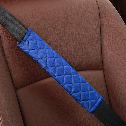 4 Pack Universal Car Seat Belt Pads, Adult Seat Belt Shoulder Strap Covers Harness Pad for Car/Bag,Soft Comfort Helps Protect You Neck Shoulder from The Seat Belt Rubbing（Black）