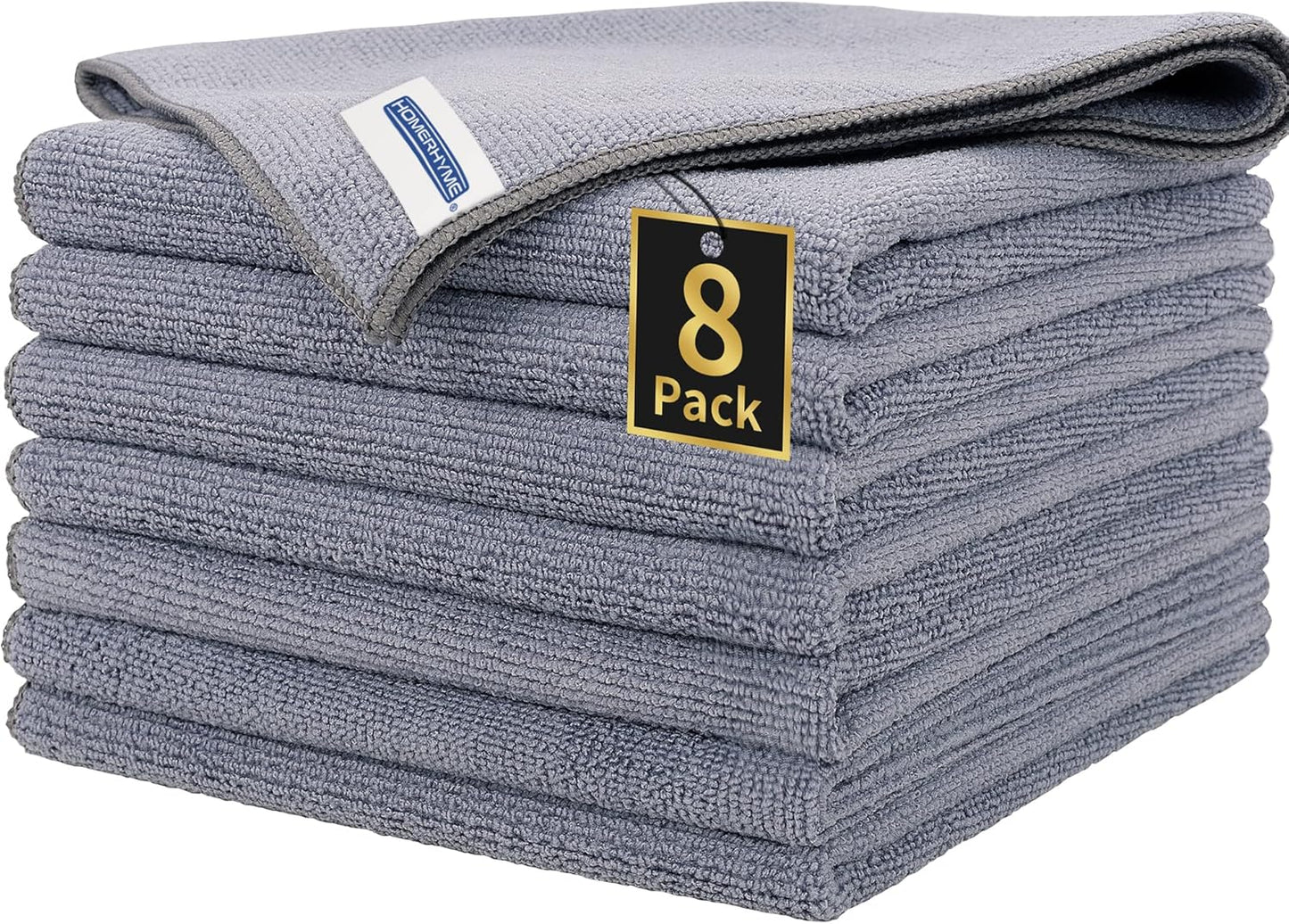 Microfiber Cleaning Cloth, 100 Pack Cleaning Rags Microfiber Towel Bulk Absorbent Lint-Free Wash Cloths, All-Purpose Shop Towels for Cars, Automotive, Garage, Home & Kitchen 11.5"*11.5"