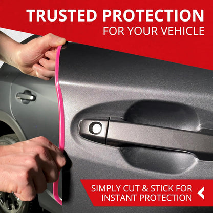 All-Fit Automotive Car Door Edge Protector – Universal DIY Edge Trim to Prevent Scratches & Dings – Flexible Adhesive Molding Trim for Cars, Trucks & SUVs (10 Ft - Black)
