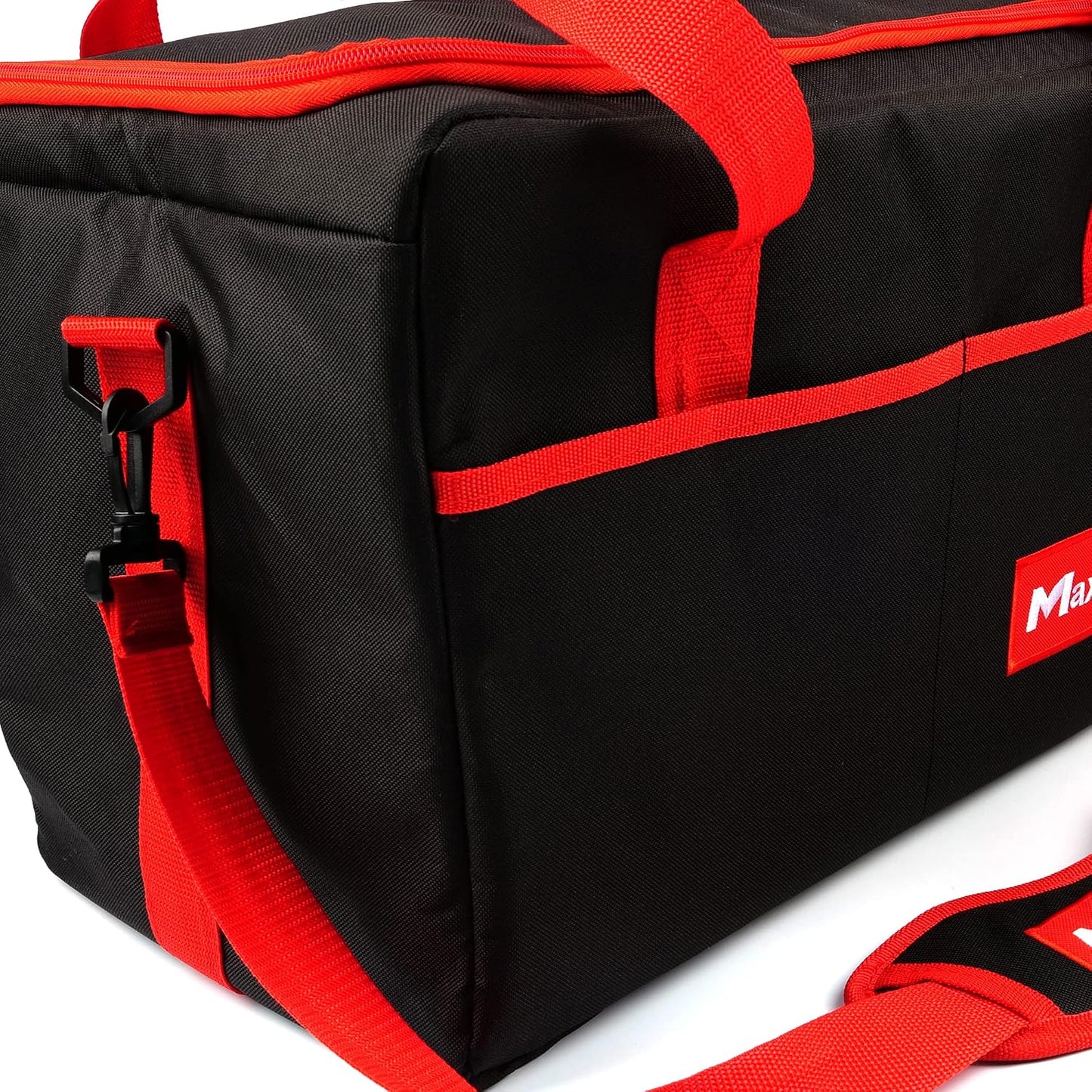 Maxshine Car Detailing Organizer Bag Tote | Black 600D Oxford Fabric, Water-Resistant & Lightweight | Professional Auto Detailing Tool Bag with Multiple Pockets for Car Care & Garage Storage