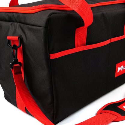 Maxshine Car Detailing Organizer Bag Tote | Black 600D Oxford Fabric, Water-Resistant & Lightweight | Professional Auto Detailing Tool Bag with Multiple Pockets for Car Care & Garage Storage
