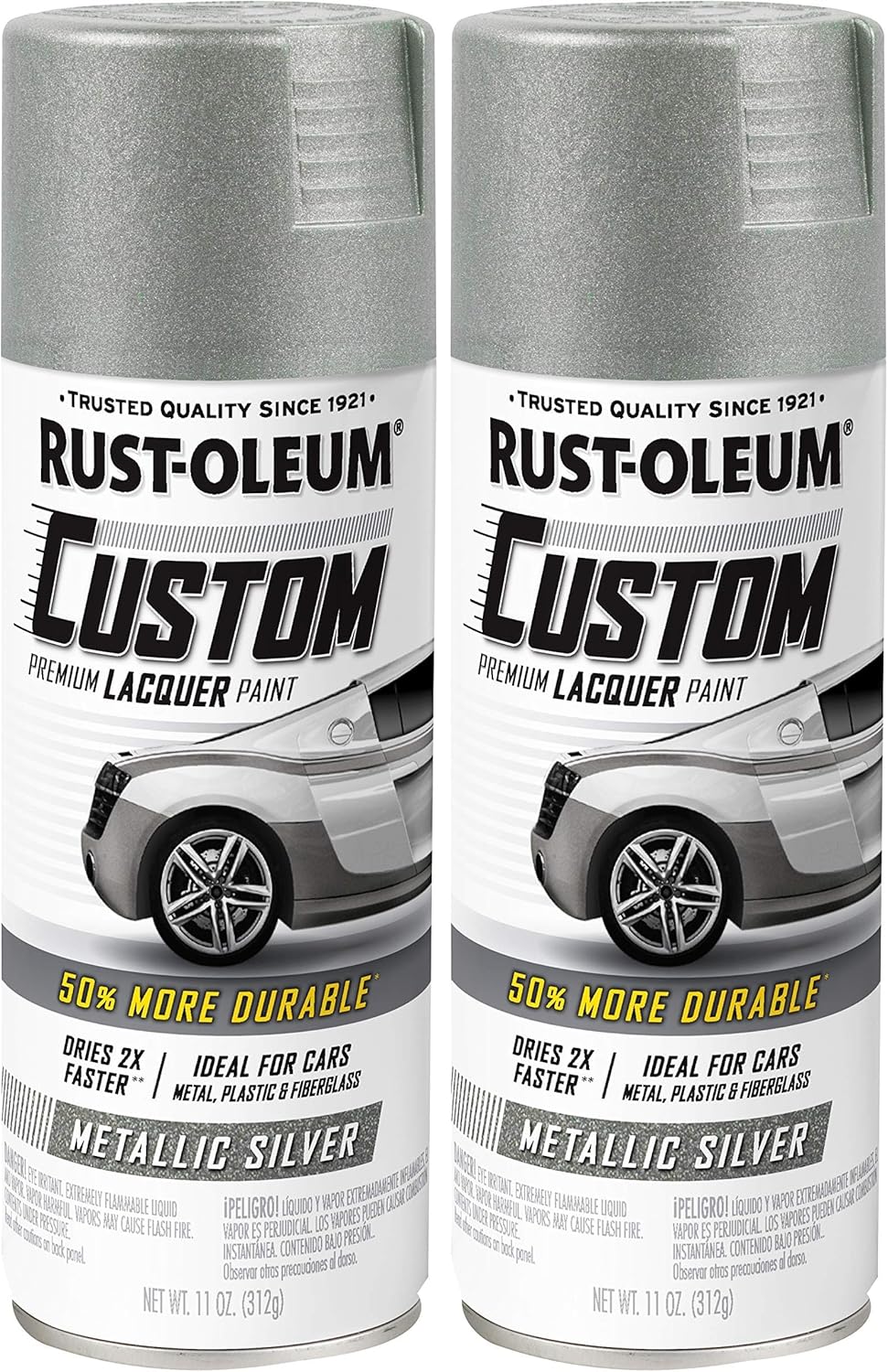Rust-Oleum 323383 Automotive Custom Lacquer Spray Paint, 11 oz, Gloss Clear