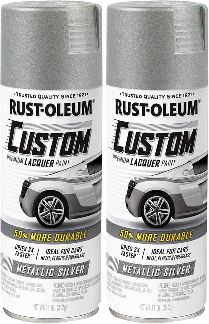 Rust-Oleum 323383 Automotive Custom Lacquer Spray Paint, 11 oz, Gloss Clear