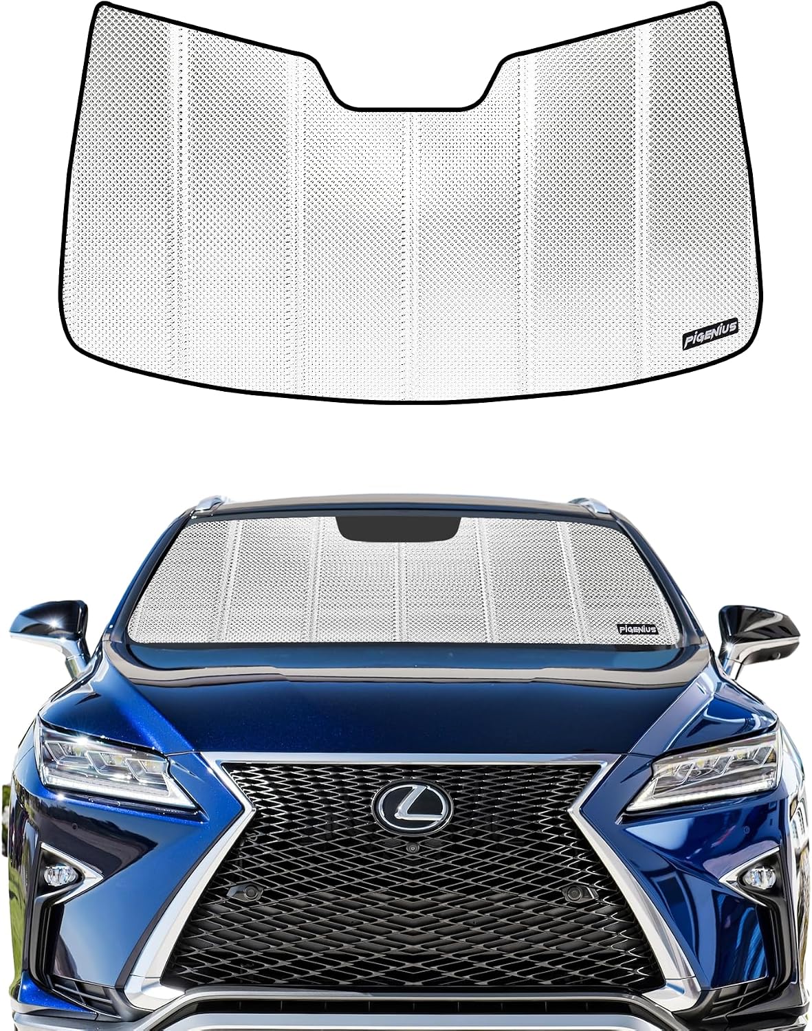 Pigenius Windshield Sun Shade for Lexus RX350/RX450h 2010-2015 Front Window Sunshade - AstraGuard
