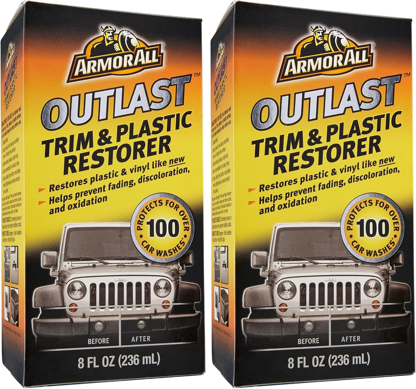 Armor All Outlast Car Trim & Plastic Cleaner , Cleans Cars, Trucks, and Motorcycles, 8 Oz