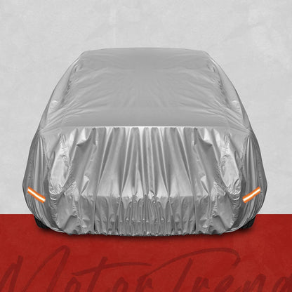 Motor Trend SafeKeeper Heavy Duty Car Cover Waterproof All Weather, Multi-Layered Truck SUV Car Cover for Snow Rain Sun UV Protection, Full Exterior Car Covers for Automobiles (Fits up to 190" Length)